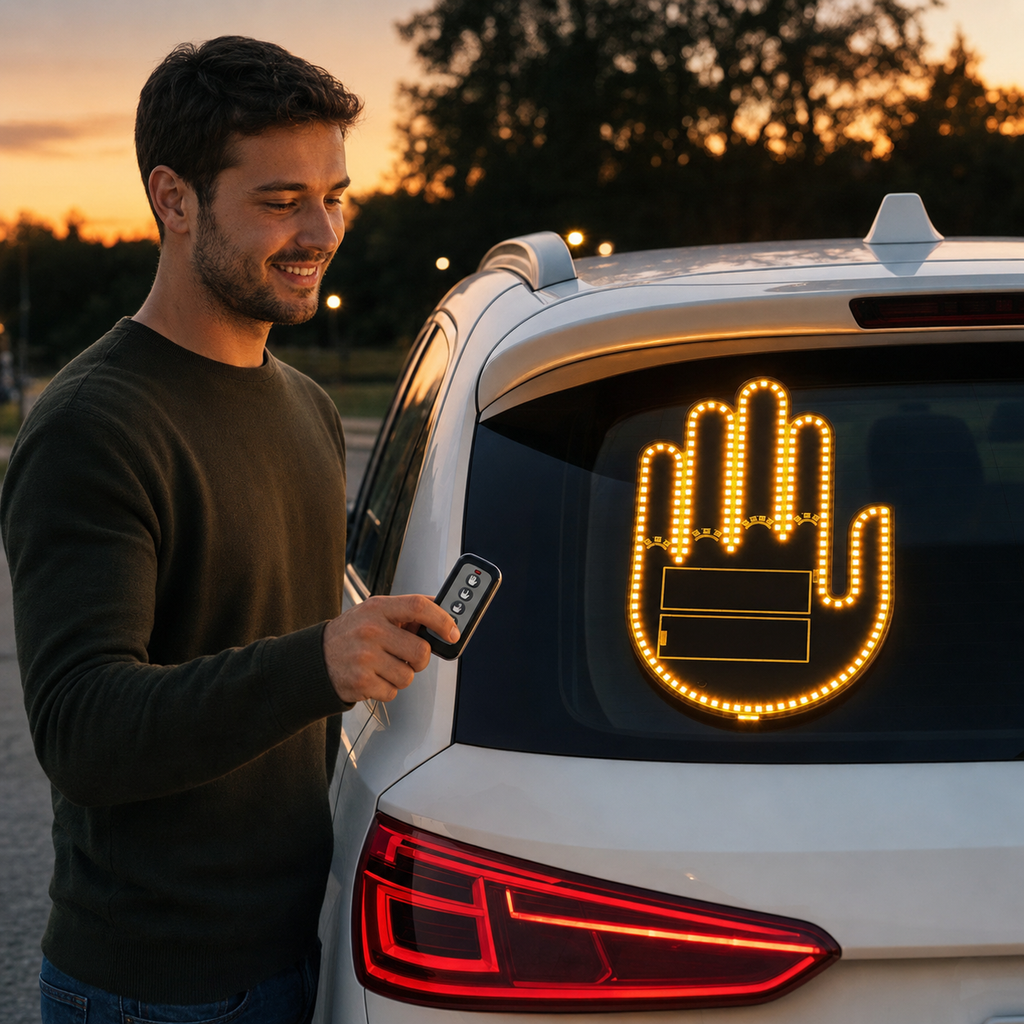 LED RUKA ZA AUTO – TVOJA PORUKA SADA SVETLI!
