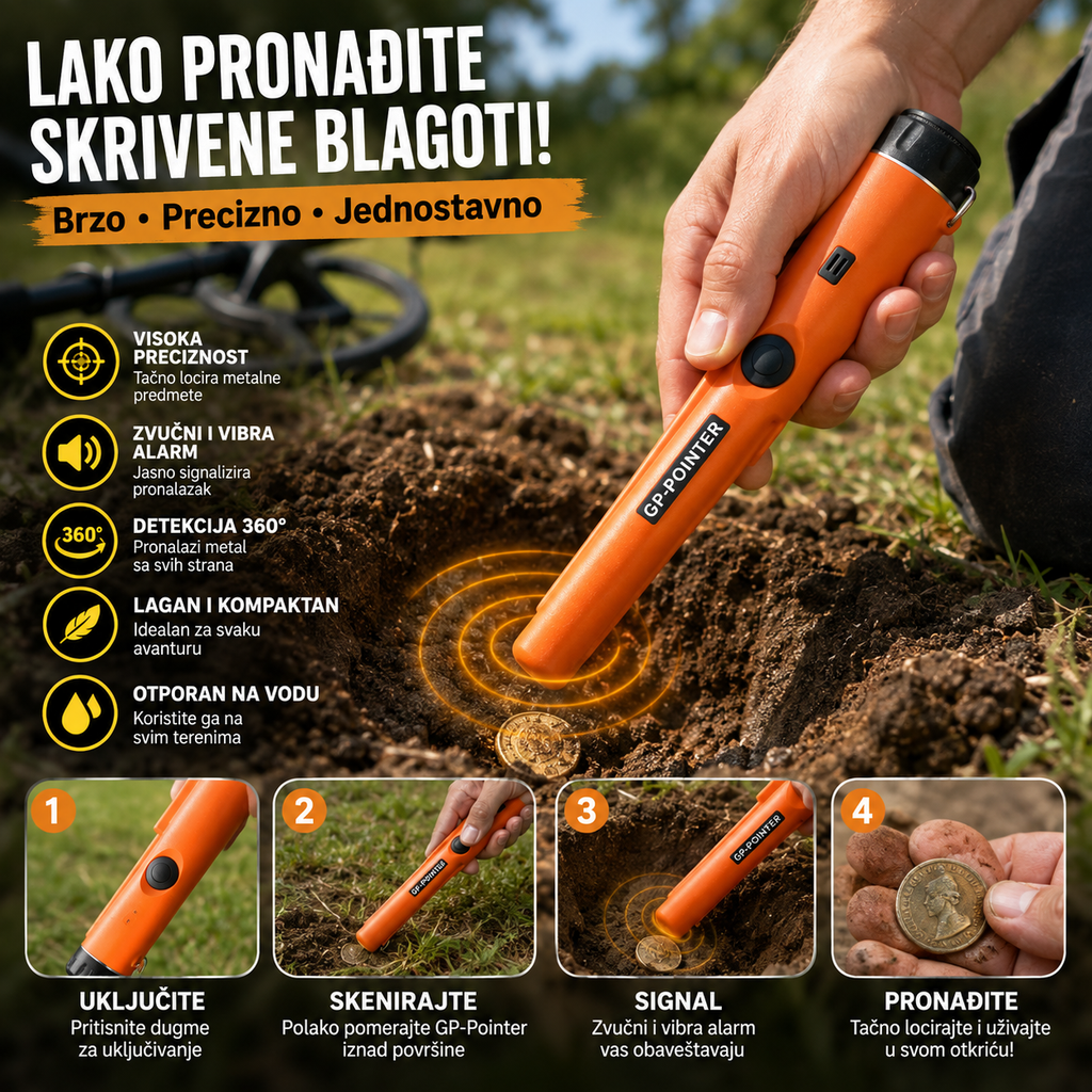 Ručni detektor metala GP Pointer