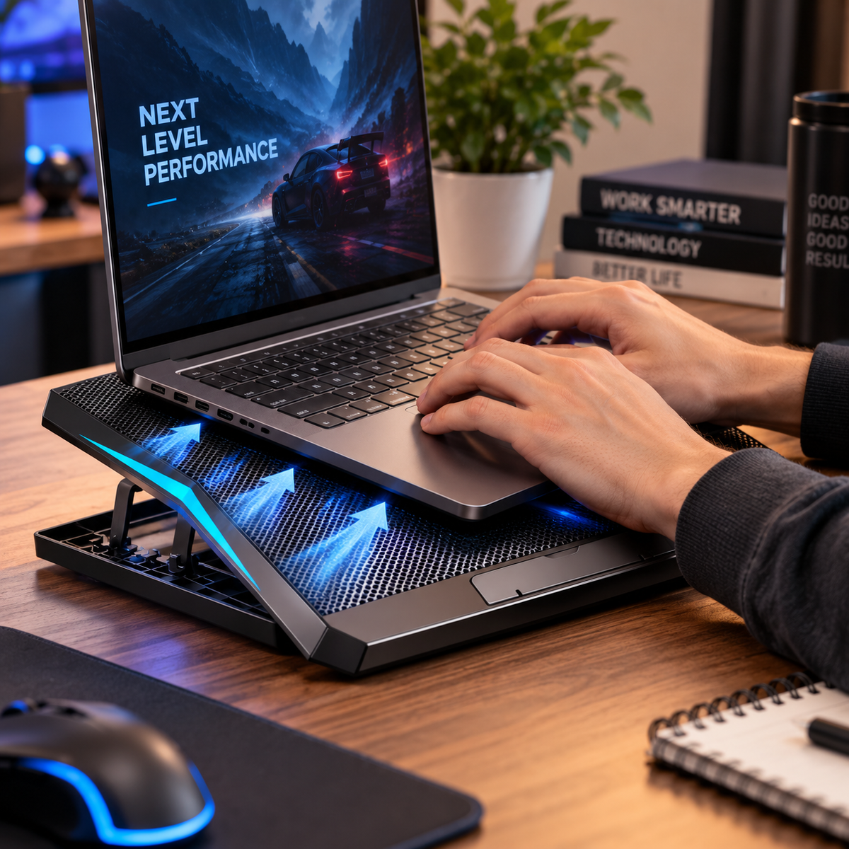 Hladnjak za laptop sa 6 ventilatora