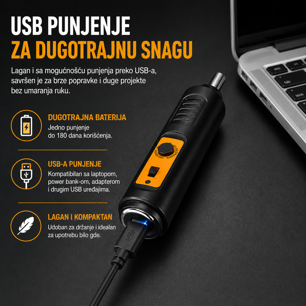 Mini električni odvijač SCREWZI – Snaga u tvom dlanu