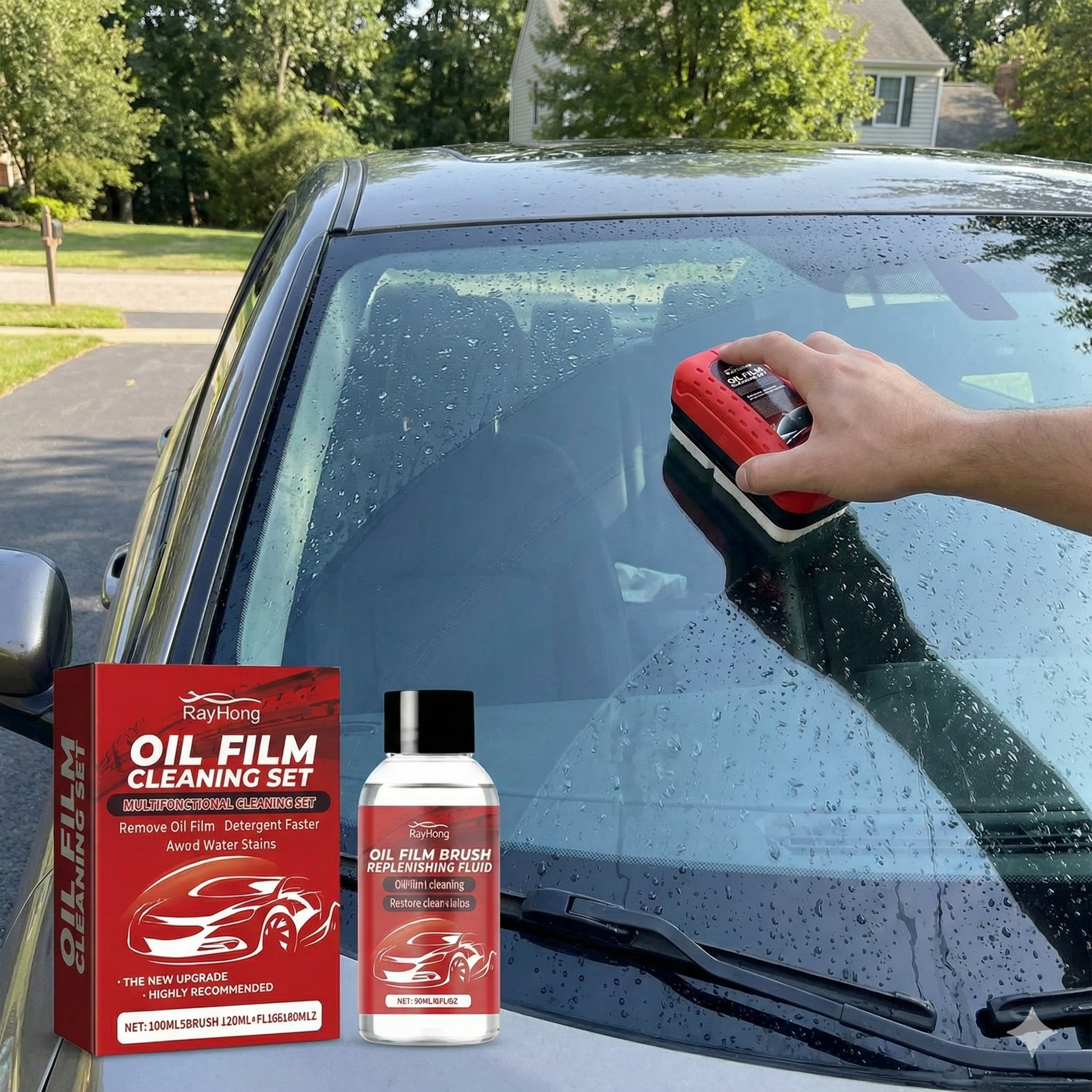 Set za čišćenje i zaštitu auto stakala – protiv masnog filma i magle