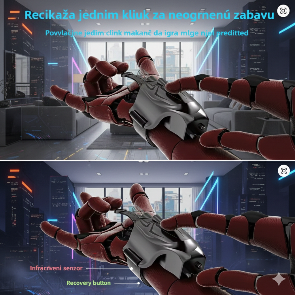 Spider Launcher rukavica – akciona igračka sa izbacivanjem „paučine“