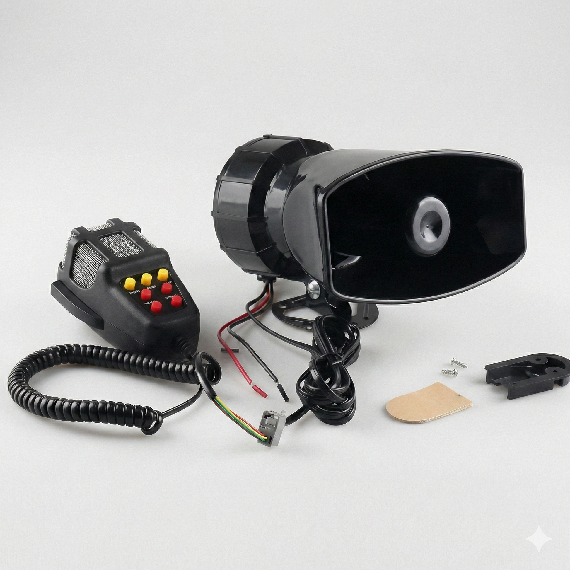 AUTO MEGAFON SIRENA 12V – 100W SA MIKROFONOM (5 ZVUKOVA)