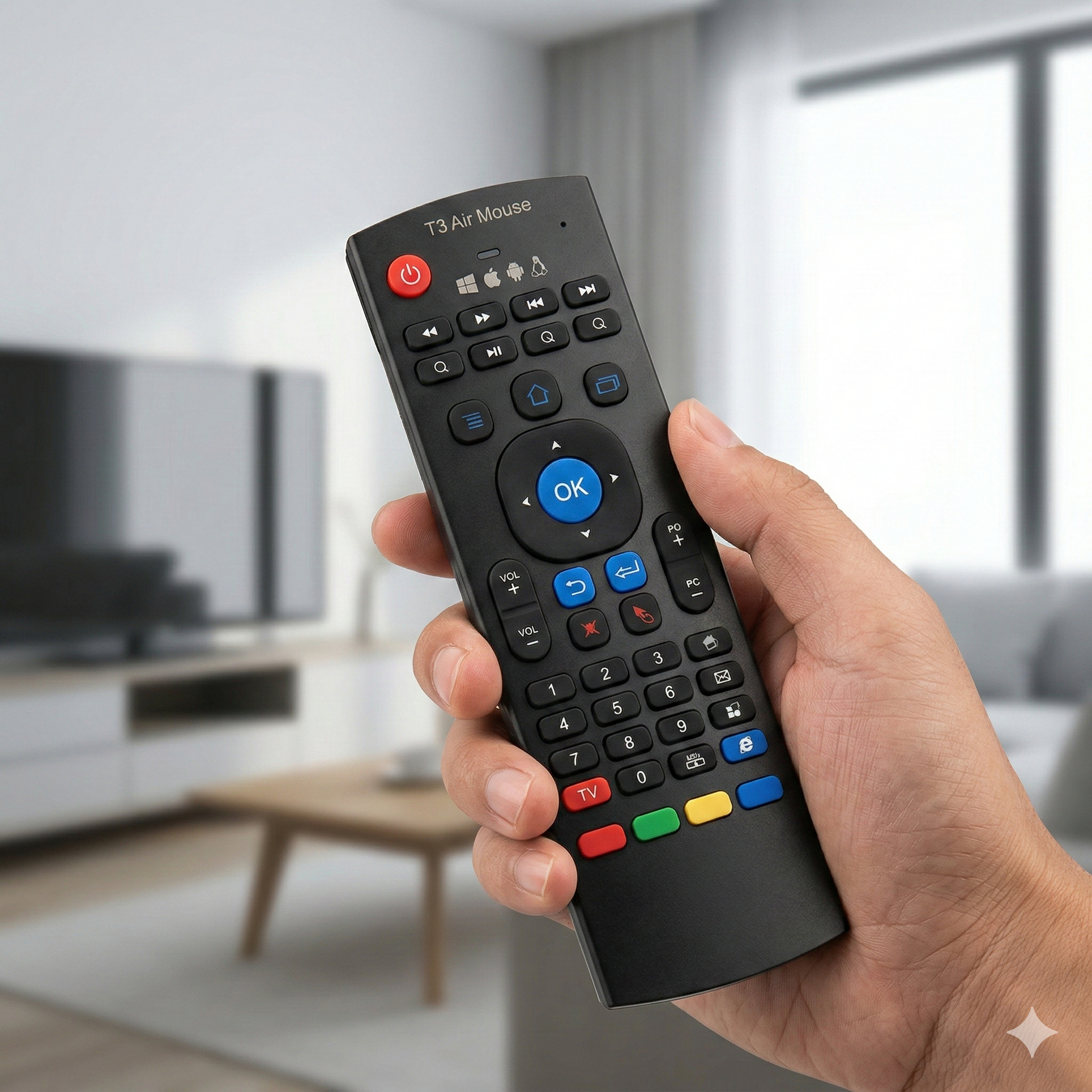 Air Mouse MX3 – 3u1 daljinski upravljač + bežični miš + tastatura (2.4GHz)