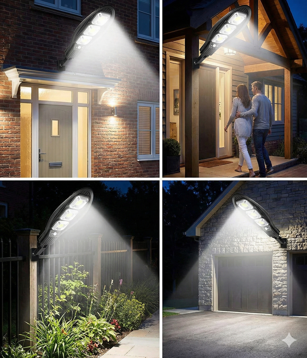 Veliki solarni LED reflektor sa daljinskim – snažno osvetljenje bez troška struje