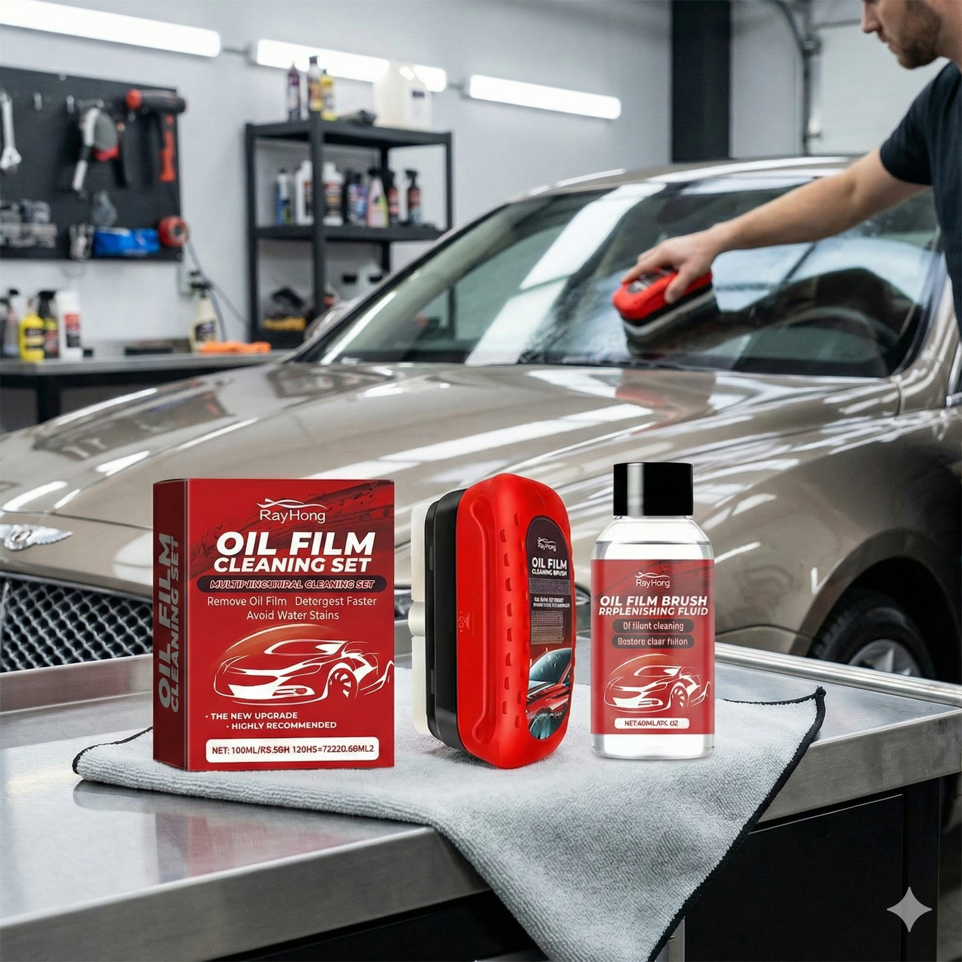 Set za čišćenje i zaštitu auto stakala – protiv masnog filma i magle