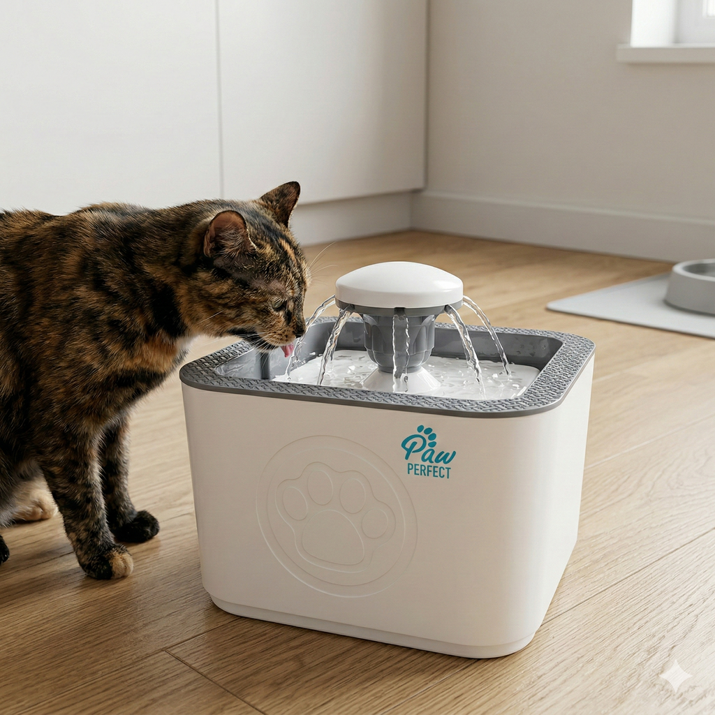 Fontana za pse i mačke 2.5L – protočna, filtrirana voda (USB, tiha pumpa)