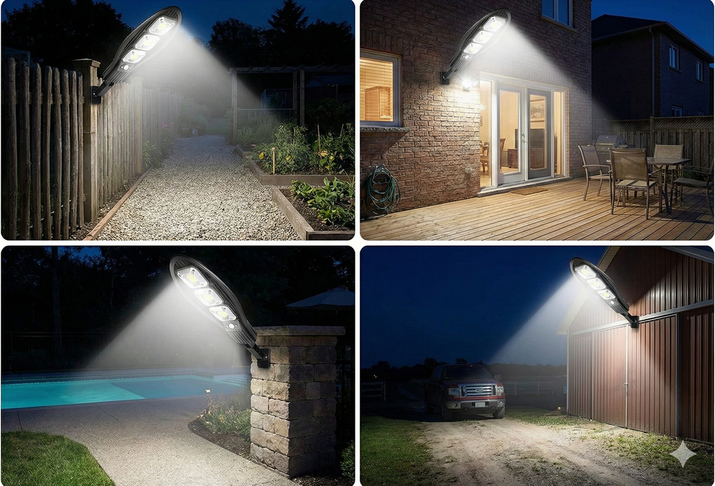Veliki solarni LED reflektor sa daljinskim – snažno osvetljenje bez troška struje
