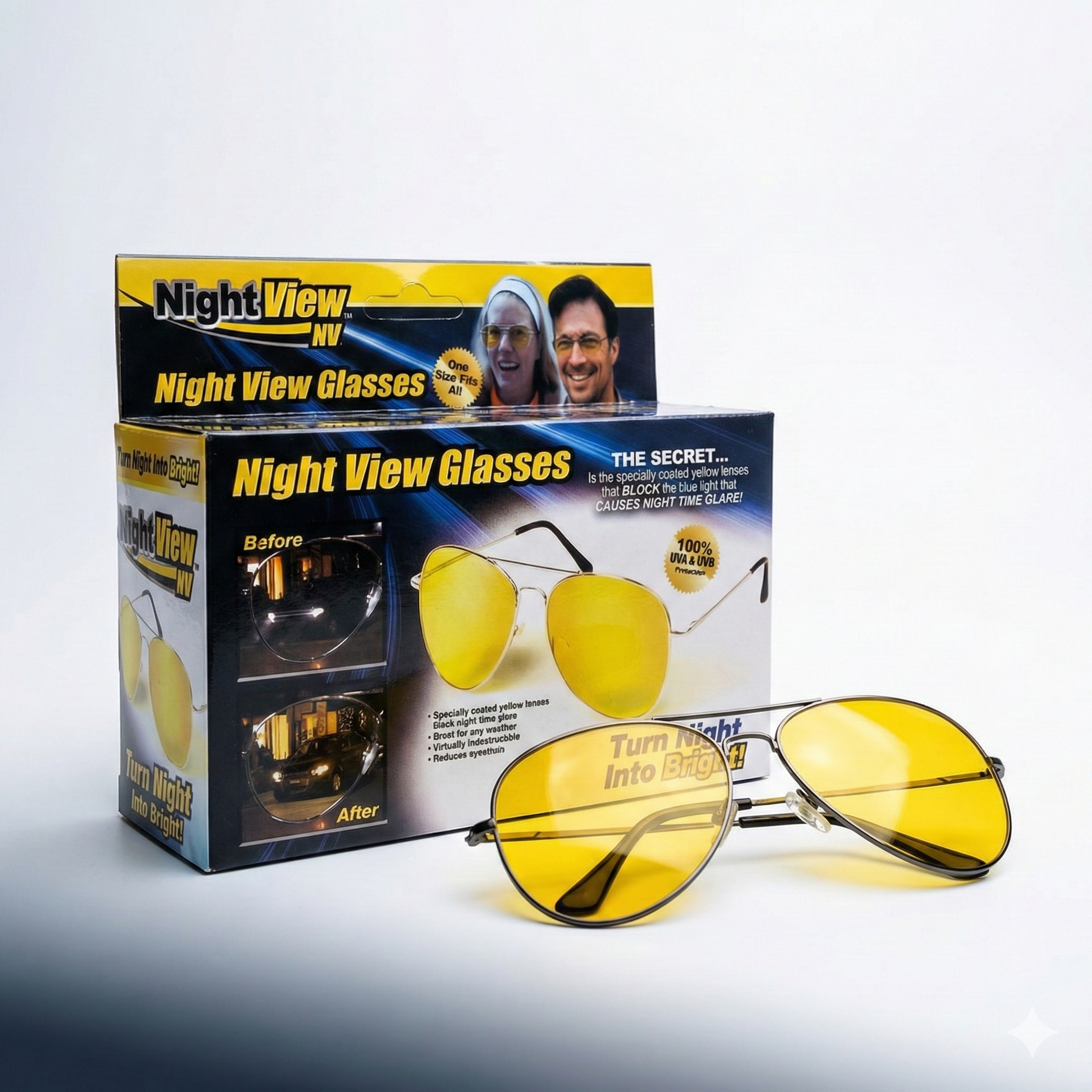 Kontrast naočare za vožnju – Night View (žuta sočiva)