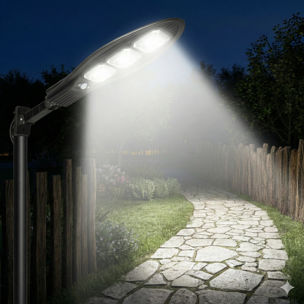 Veliki solarni LED reflektor sa daljinskim – snažno osvetljenje bez troška struje