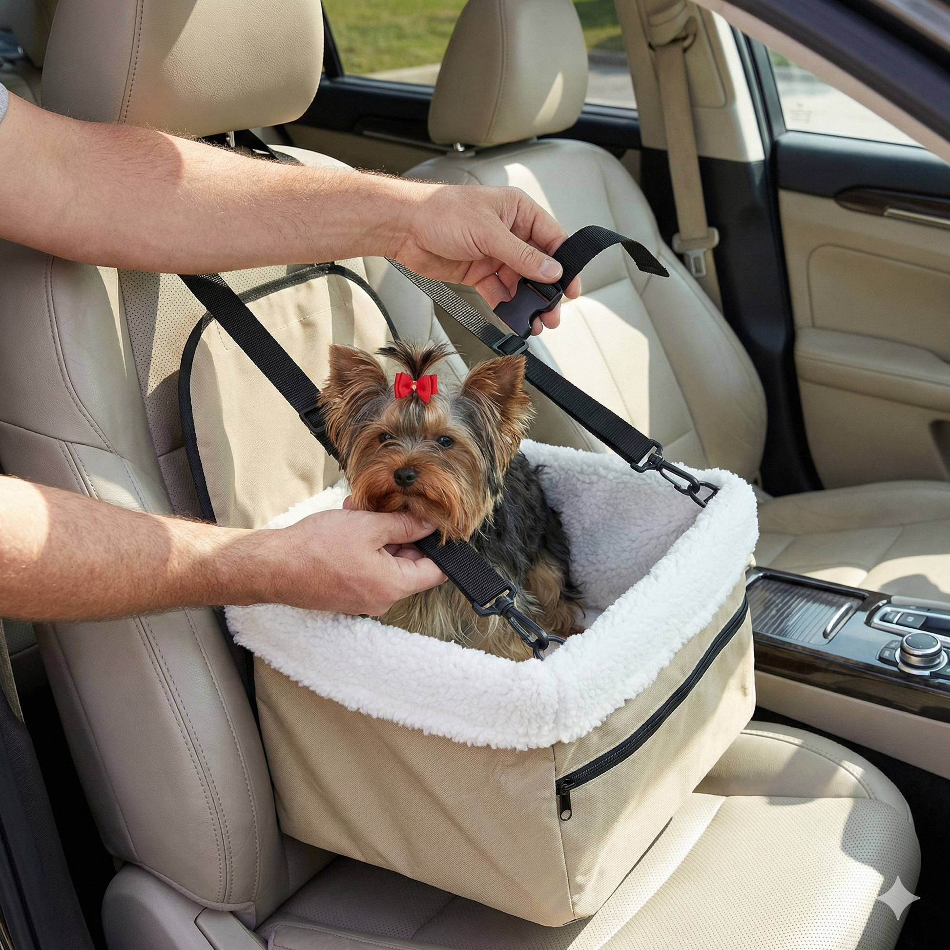 Auto sedište za pse i mačke – prenosivo i sklopivo