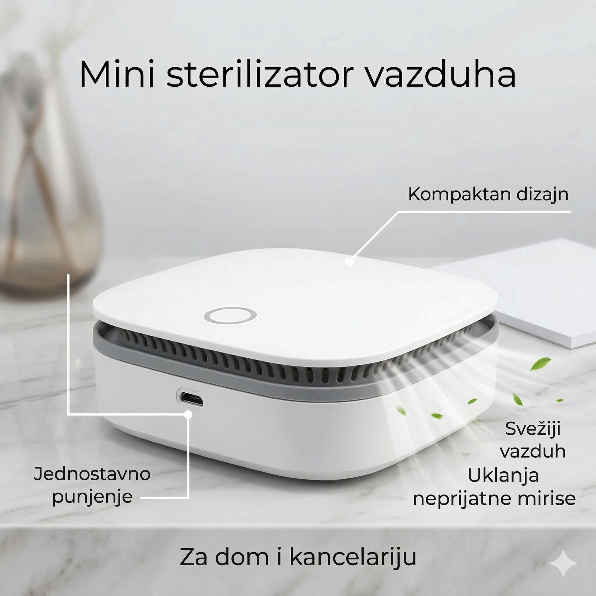 Mini jonizator i osveživač vazduha za svaki prostor