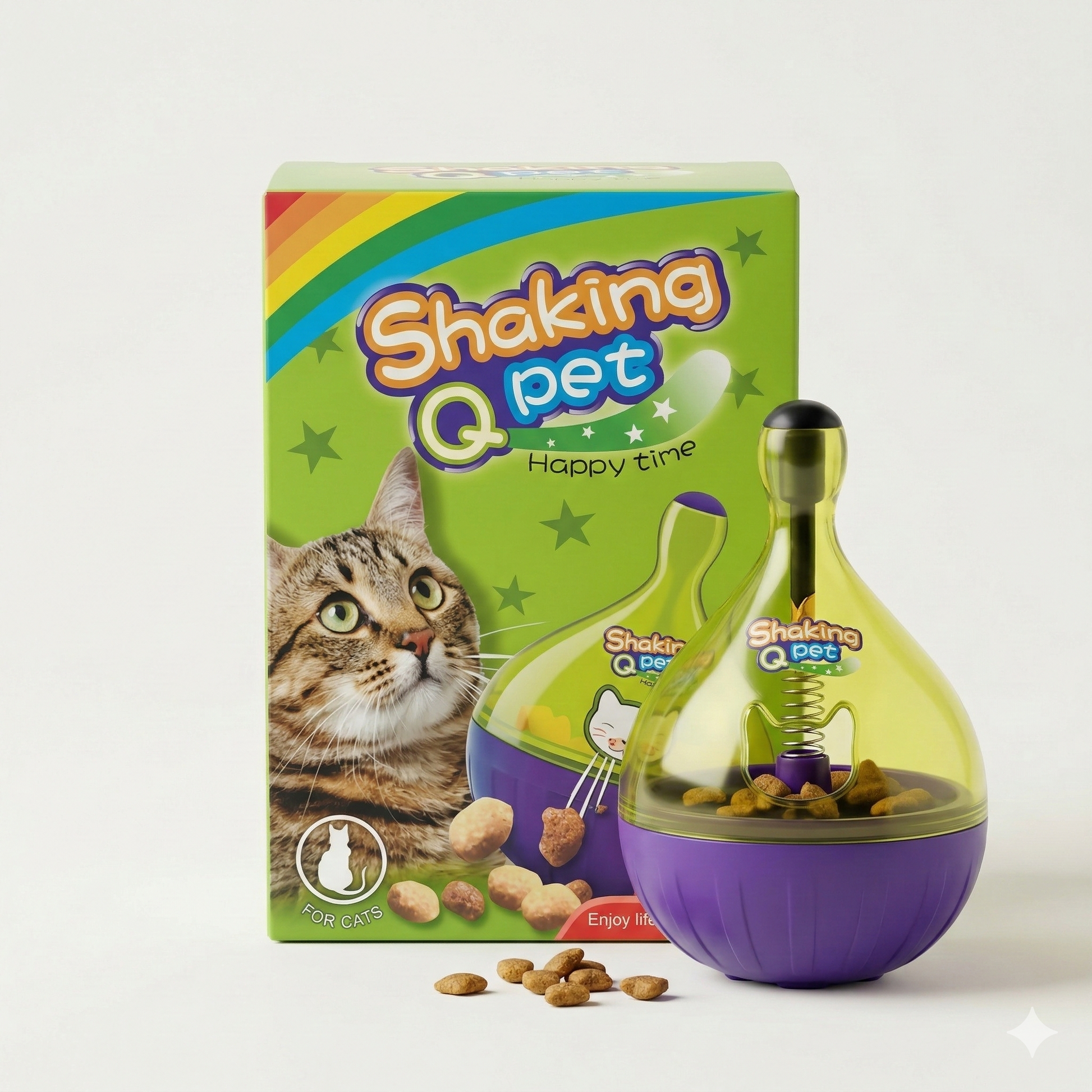 2u1 igračka hranilica – dozator granulica za pse i mačke (posuda + igra)