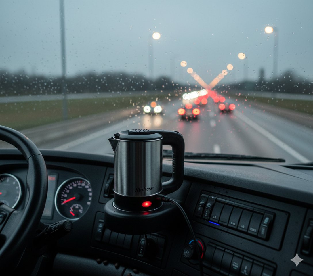 Električno kuvalo za auto i kamion 12v-24V – topli napitak gde god da si