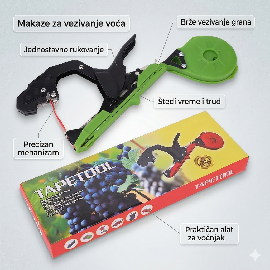 Ručna vezačica za brzo i uredno vezivanje biljaka